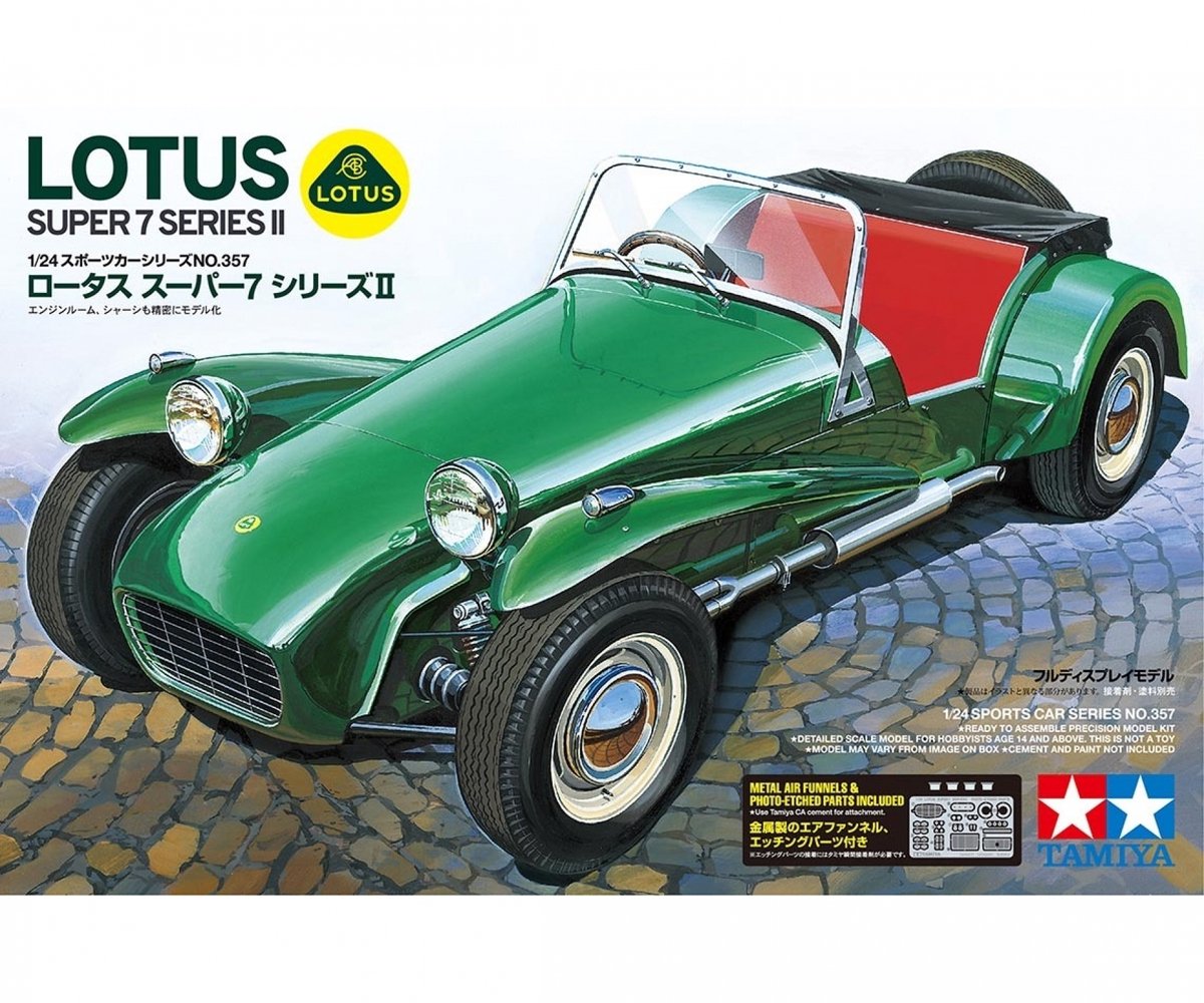 Tamiya modelsæt militærkøretøjer - 24357 lotus super 7 series ii plastik - 1:24 - modelfremstilling