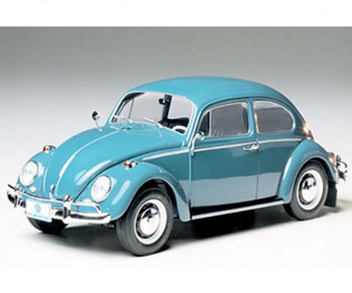 Tamiya modelsæt bil - 24136 volkswagen beetle 1300 1966 plastik - 1:24 - modelfremstilling