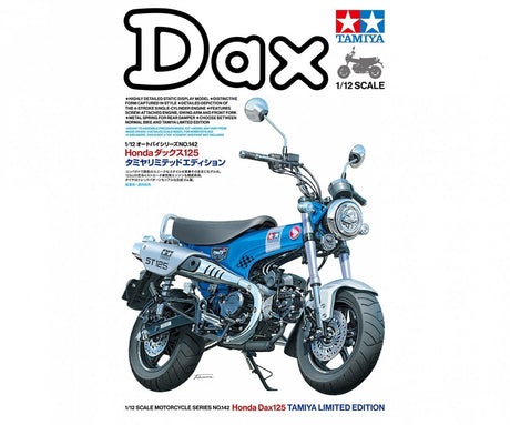 Tamiya modelsæt bil - 14142 honda dax 125 motorcykel - limited edition plastic - 1:12 - modelfremstilling