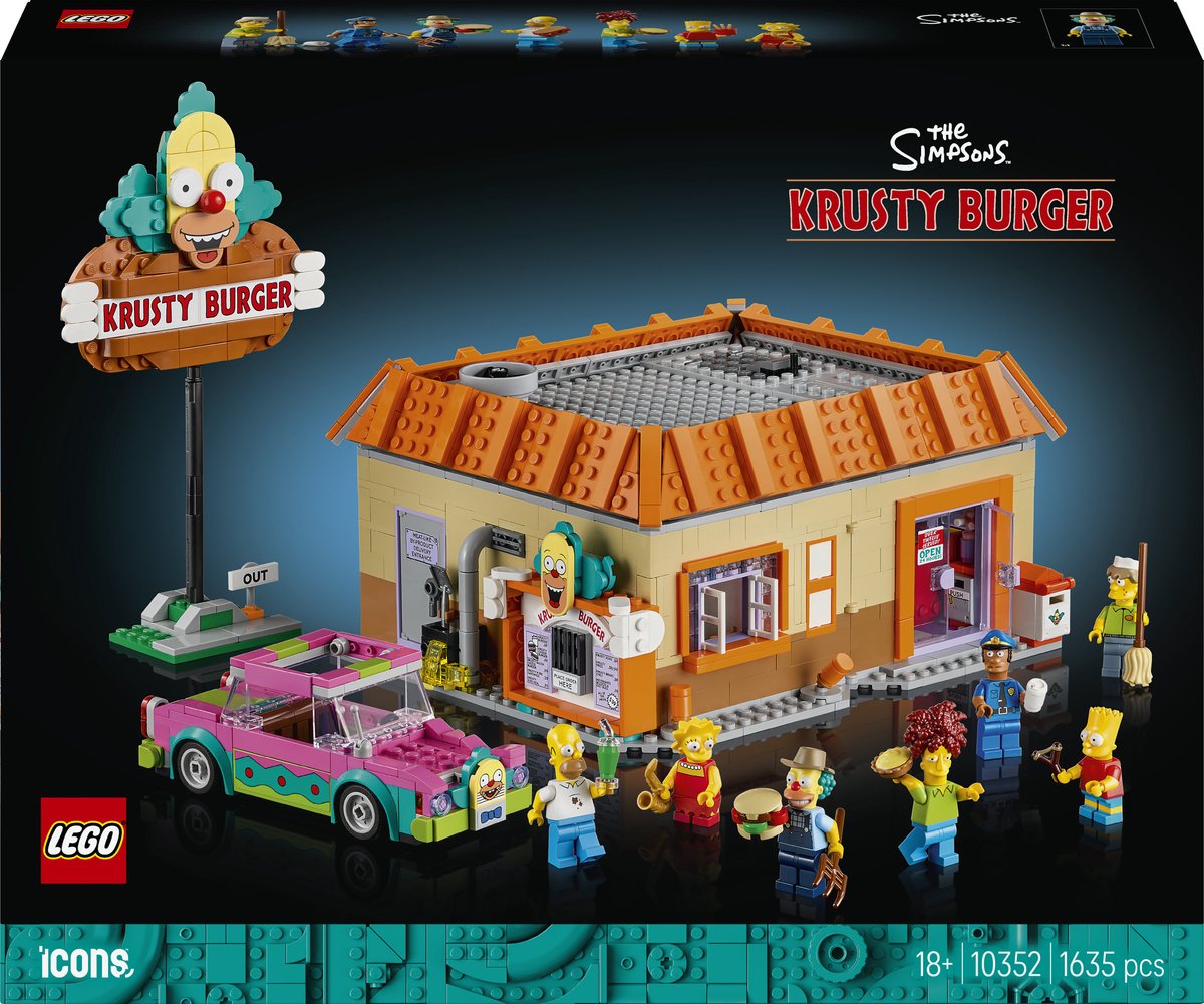 Lego ® symboliserer the simpsons™: krusty burger - 10352