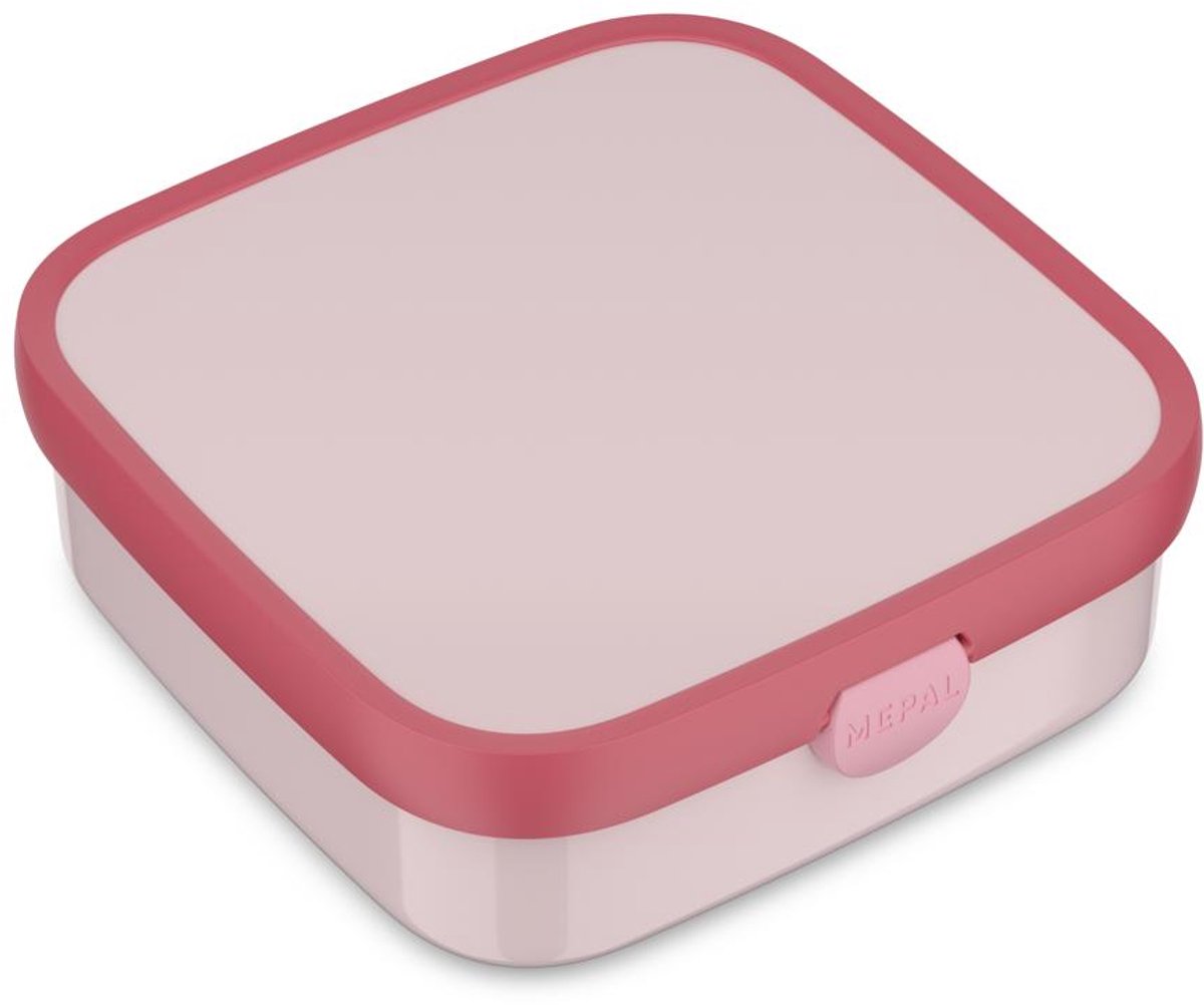 Mepal bento madkasse stor campus - 1,25 l - inklusive 2 aftagelige lækagesikre bento beholdere gaffel - cool pink