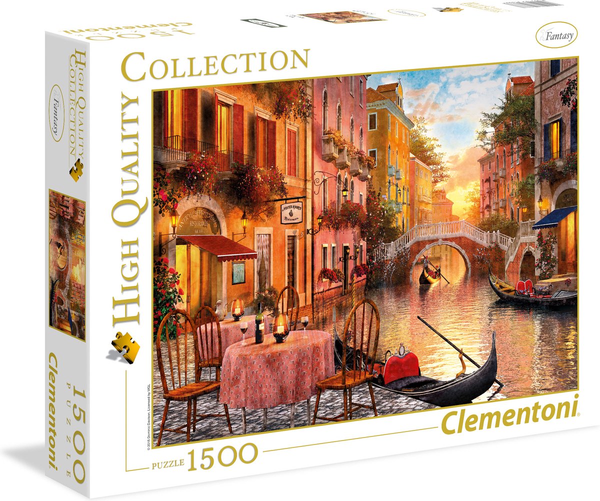 Clementoni - puslespil - 1500 brikker - Venedig - puslespil for voksne - samling af høj kvalitet
