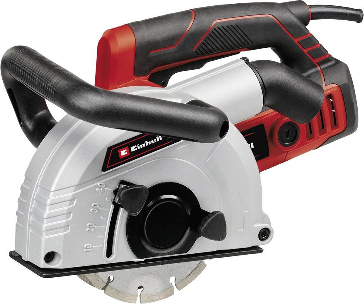 Einhell vægmølle te-ma 1700 - 1700 b - ø150 mm - rilledybde 8-40 mm - rillebredde 8-38 mm - støvudsugning - inkl. 4x diamantslibeskiver