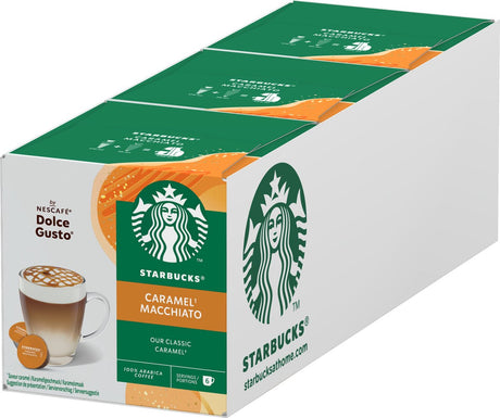 Starbucks by dolce gusto kapsler karamel macchiato - 36 kaffekopper til 18 kopper kaffe