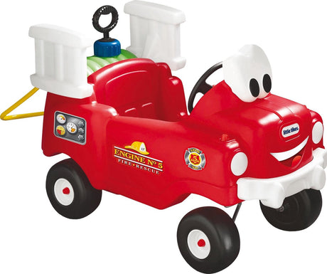 Little Tikes hyggelig coupé brandbil med vandsprøjtebil - rød