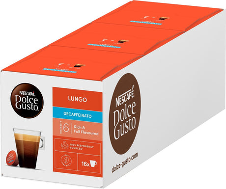 Nescafé dolce gusto kapsler lungo decaffeinato - 48 kaffekopper til 48 kopper kaffe