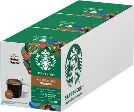 Starbucks by dolce gusto capsules house blend grande - 36 kaffekopper til 36 kopper kaffe