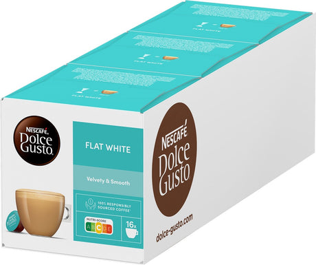 Nescafé dolce gusto kapsler flade hvide - 48 kaffekopper til 48 kopper kaffe