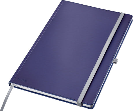 Leitz 44761069 notesbog tjekket titanium blå antal sider: 80 din A4