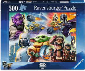 Ravensburger – mandalorian og grogu – puslespil – 500 brikker