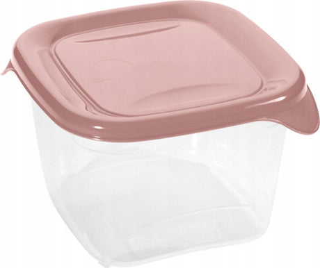 Curver fresh go rektangulær madbeholder 1,2l - gennemsigtig pink