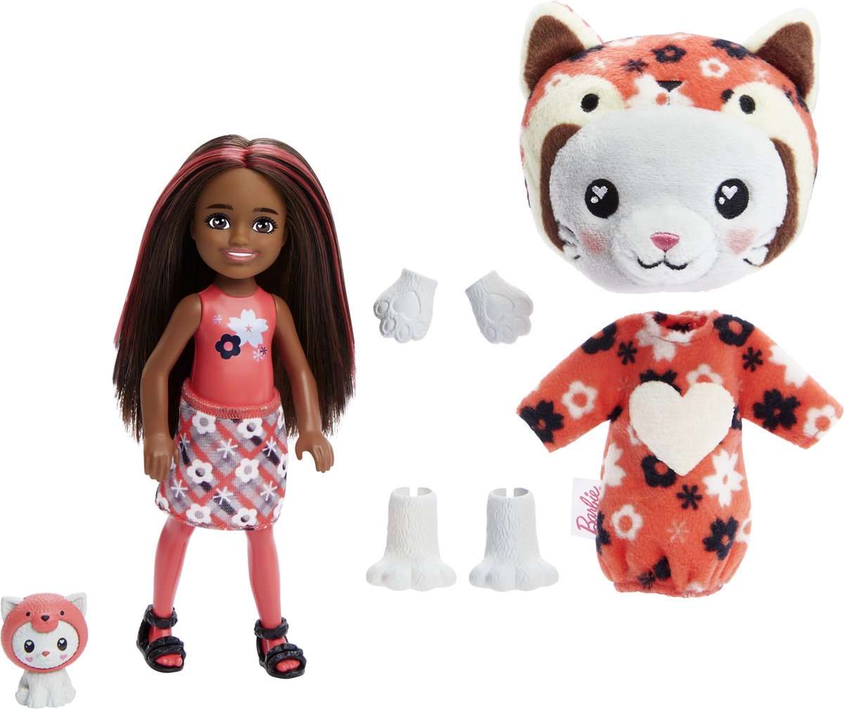 Barbie cutie afsløre dukke - 13,9 cm - killing rød panda - dukke