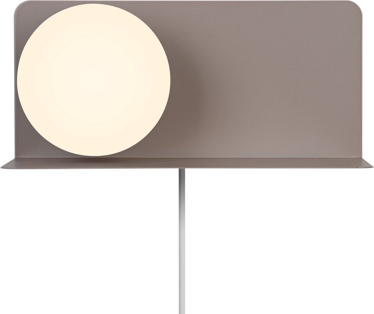 Nordlux lilibeth væglampe-e14-opal glas-brun