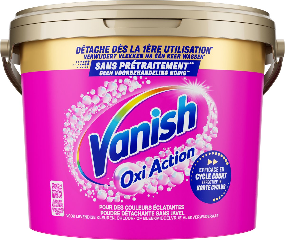 Vanish oxi action - pletfjerner - vasketøjsforstærker - farvet vasketøj - 2,7 kg
