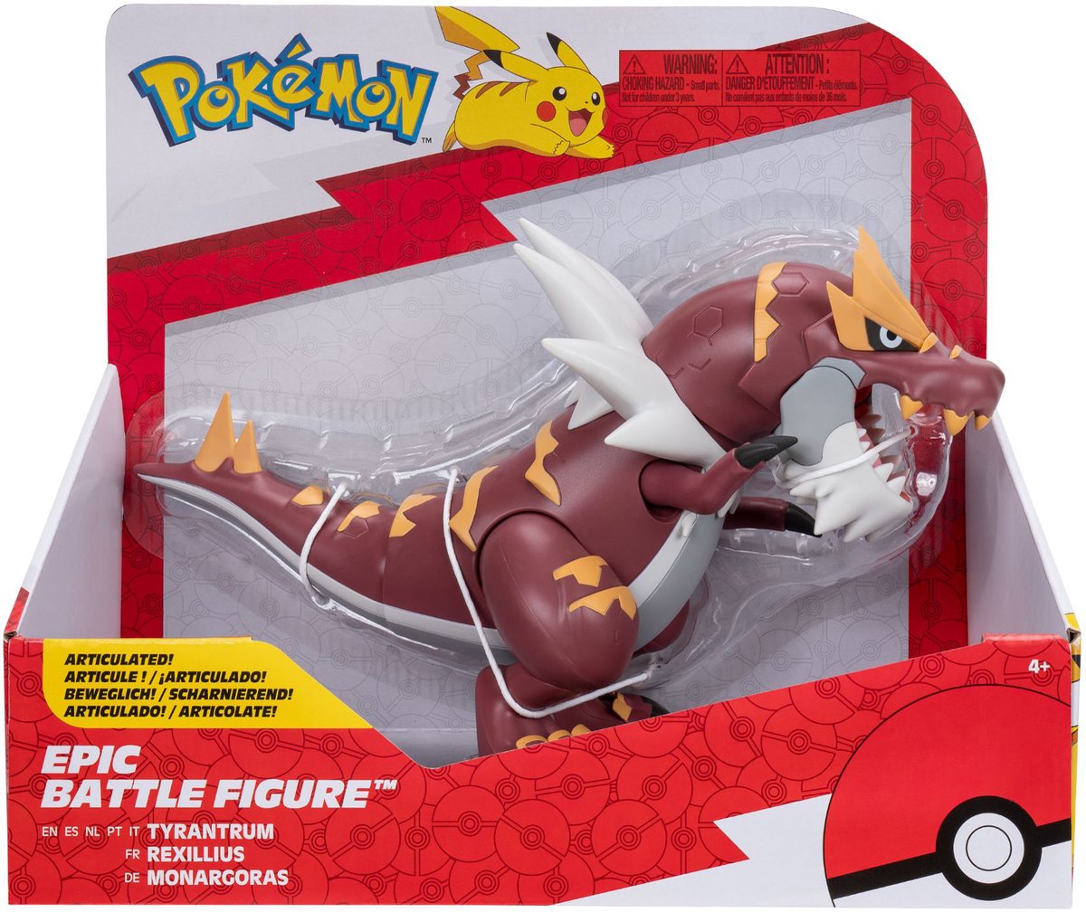 Jazwares Pokémon Epic Battle Figur Tyrantrum 30 cm