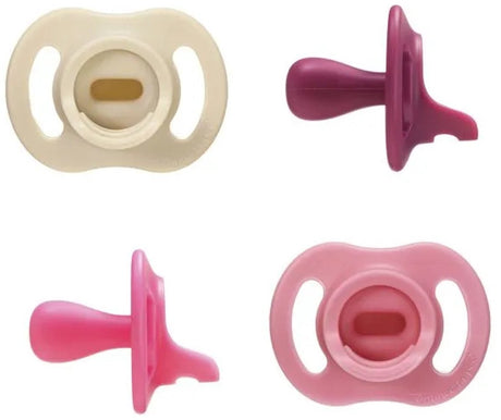Tommee tippee ultralet stayput sut - 6-18 måneder - sæt med 4 - silikonesut i ét stykke - pink multi