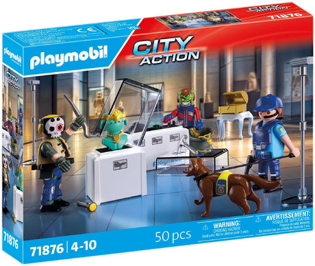 Playmobil | actionhelte | diamant røveri | eventyrlegetøj med spænding og action | tilskynder til rollespil og teamwork | med mange detaljer og tilbehør | for børn fra 4 år | 71876