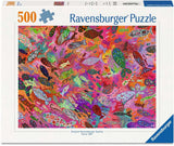 Ravensburger – fisk i fuchsia – puslespil – 500 brikker