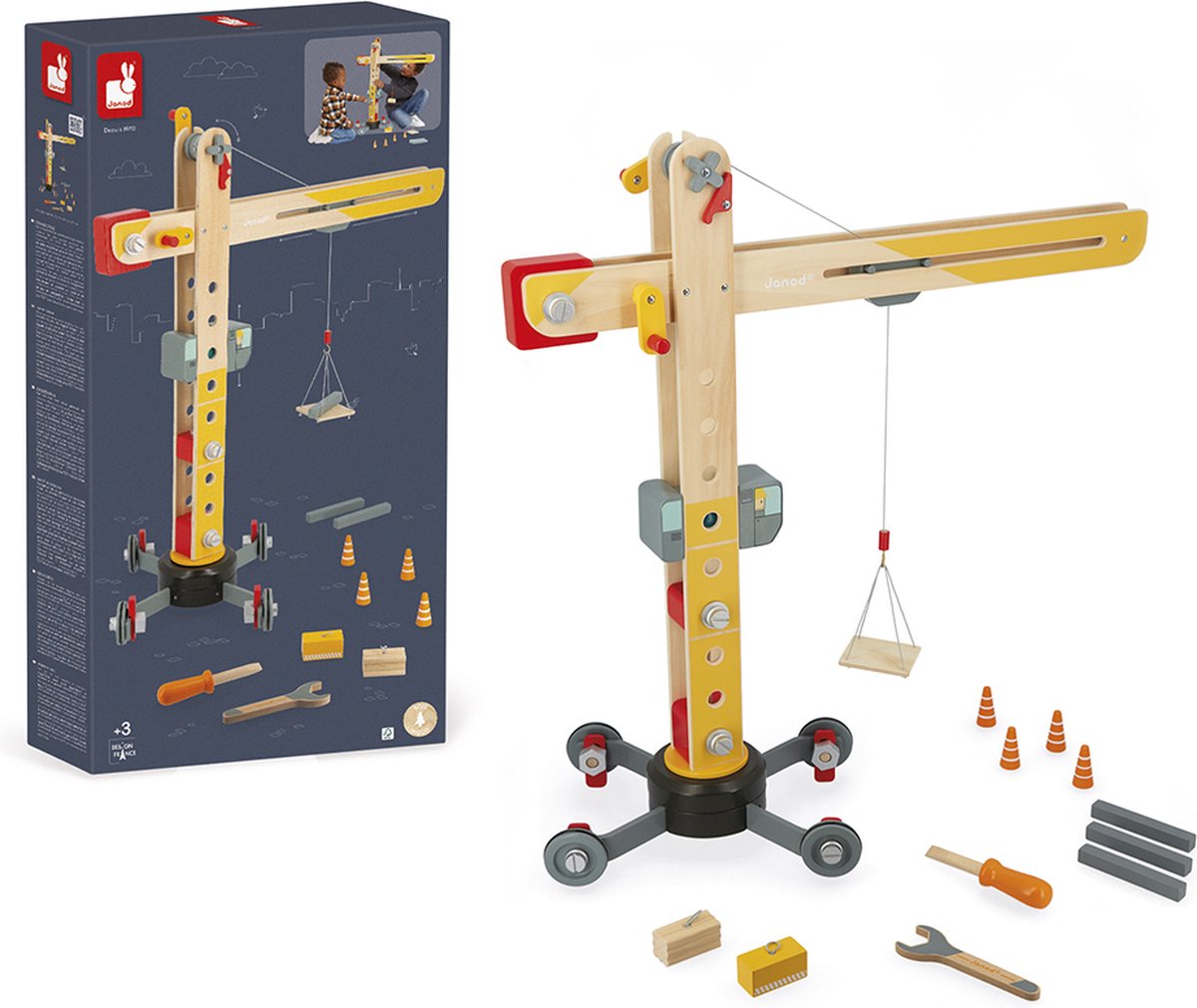 Janod - bolid - large wooden crane