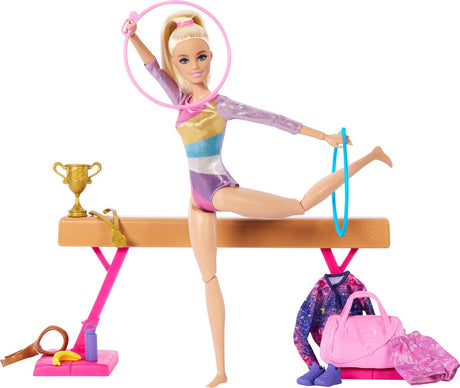 Barbie gymnastik dukke legesæt - dukke