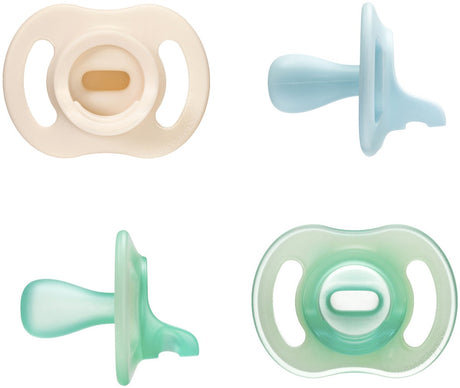 Tommee tippee ultralette stayput dag- og natsutter - 0-6 måneder - sæt med 4 - glød i mørket i ét stykke sut