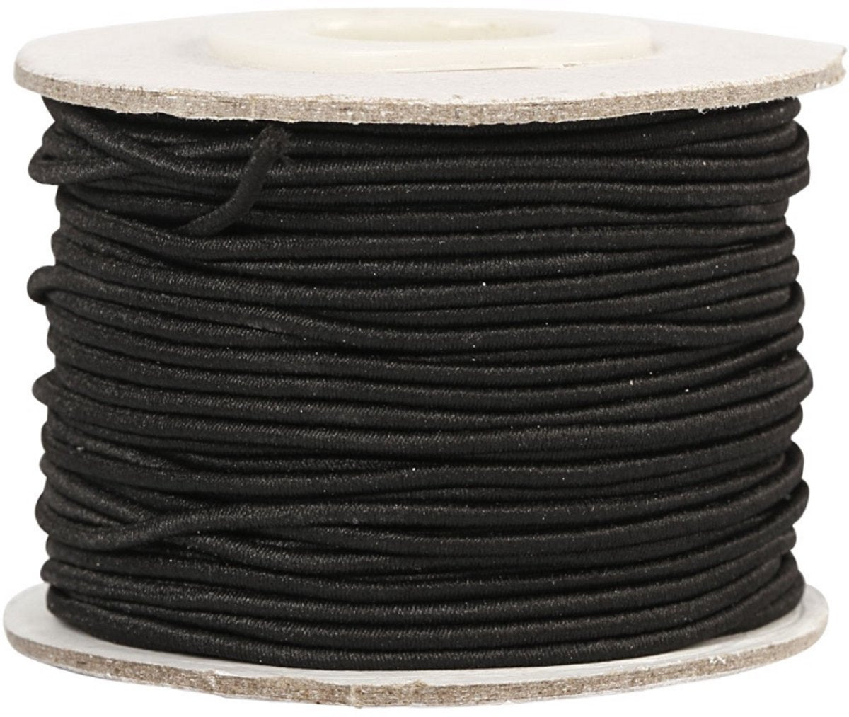 Creativ firma elastik tykkelse 1mm sort, 25m
