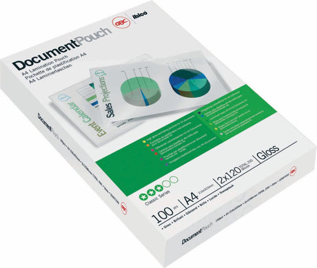 Gbc lamineringsposer dokumenterer gennemsigtige 100 stk