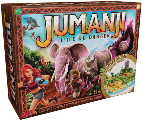 Spin Master Games Jumanji Stampede Cooperative Board Game, 3D Adventure Game Baseret på Action Comedy Movie, Family Game Night