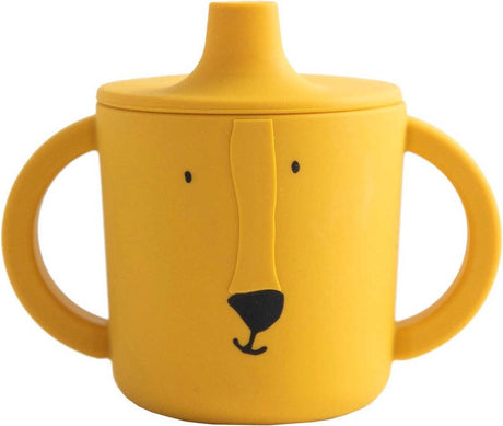 Trixie sippy kop - mr. løve - drikkekop til baby - anti-spild kop - til babyer fra 4 måneder - lavet af silikone - tåler opvaskemaskine