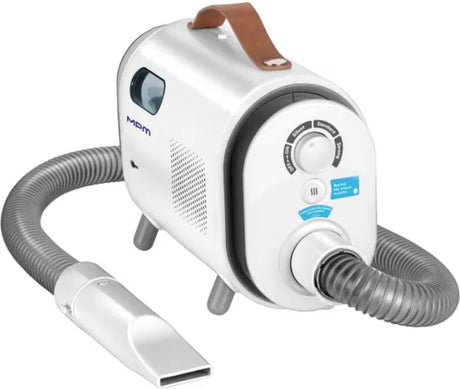 Mpm hundeklipper med 4 tilbehør - dyreklipper til tyk pels - hundeplejesæt til katte - sutte og trimning - 300w