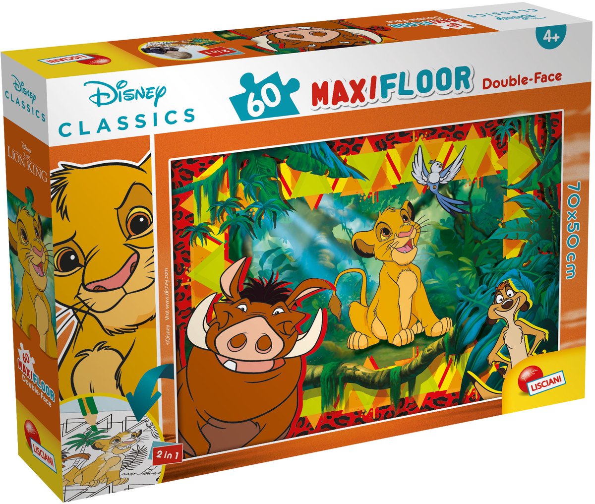 Lisciani disney puslespil df maxi floor 60 løvernes konge