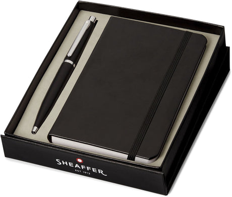 Sheaffer kuglepen - vfm g9405 - mat sort - gavesæt med a6 notesbog - sf-g2940551-4