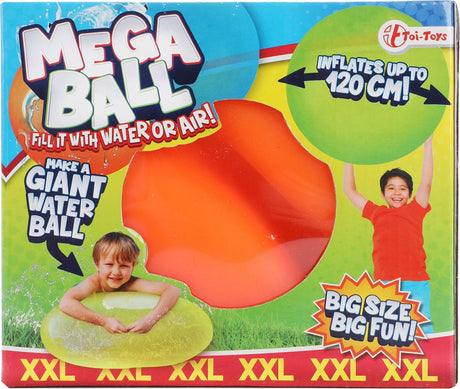 Toi toys bv mega ball xxl puffer eller vand ø 120cm assorteret 16x18cm