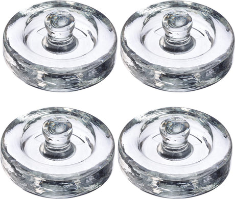 Westmark vægte til gæring – sæt med 4 glasvægte til gæring, tilbehør til gæring – glas, ø 8 cm, 4 stk.