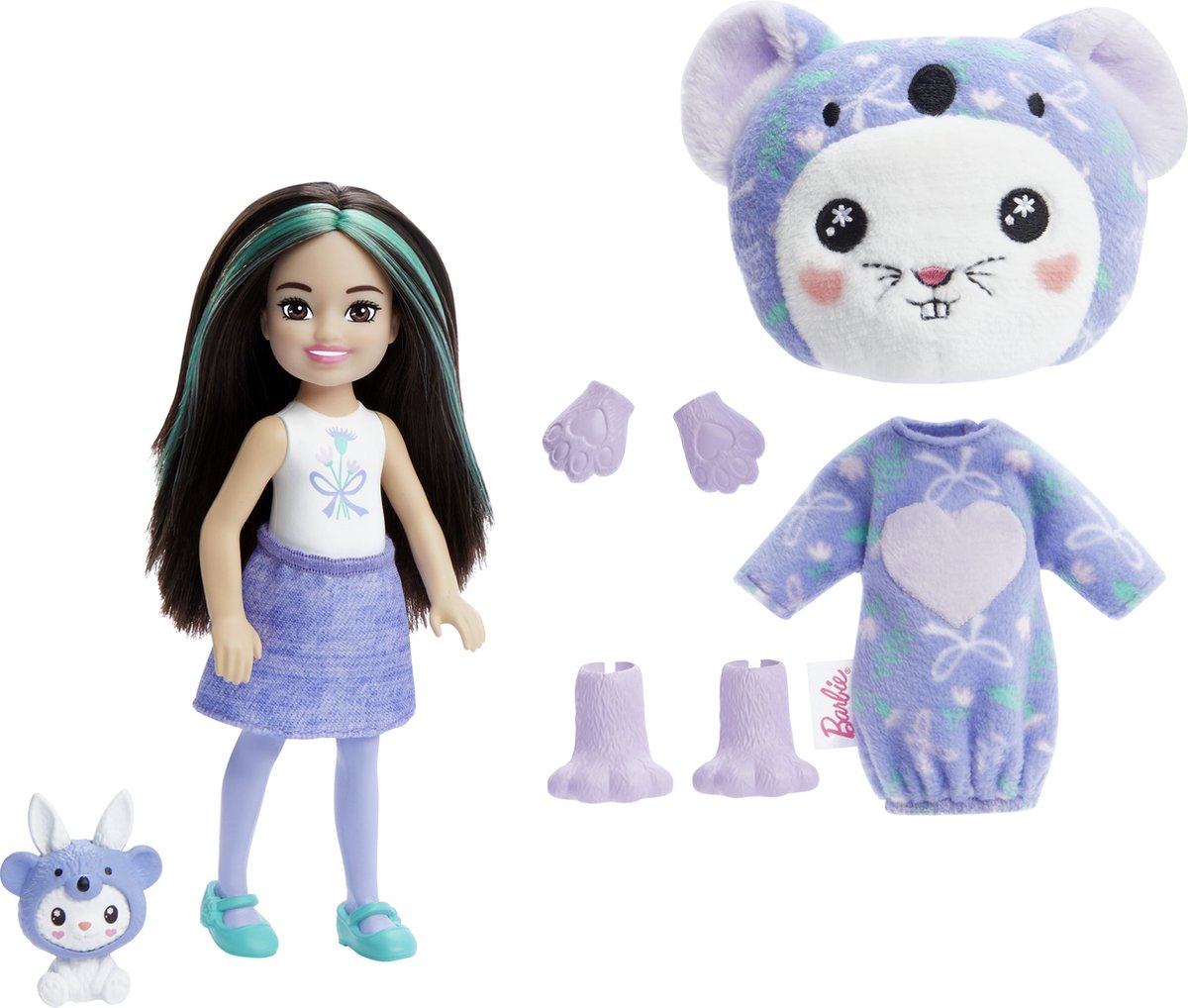 Barbie cutie afsløre dukke - 13,9 cm - kanin koala - dukke