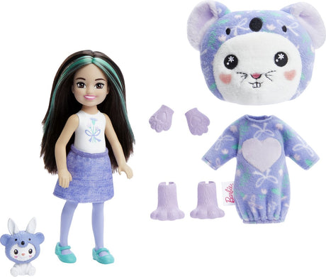 Barbie cutie afsløre dukke - 13,9 cm - kanin koala - dukke