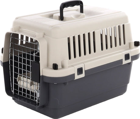 Flamingo transportkasse kat og hund – bilkasse xs 50x33x33 cm – transportbur nomad mørkegrå