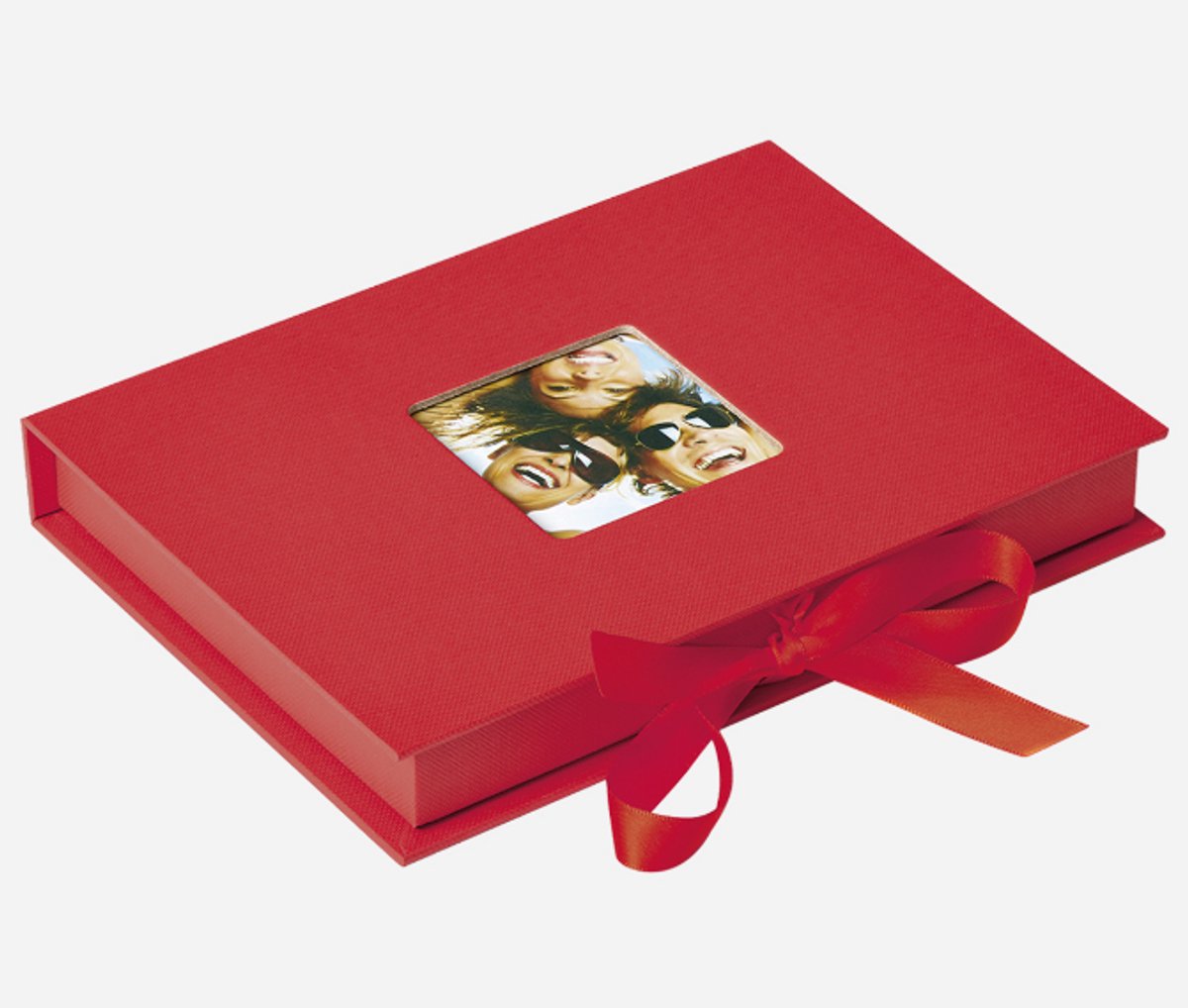 Walther fb-112-r fun - billedopbevaringsboks - størrelse 20 x 15 x 3 cm - 70 billeder 13 x 18 cm - rød