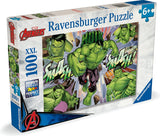 Ravensburger puslespil xxl marvel hulk, 100 stk.