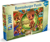 Ravensburger puslespil xxl marvel stort, 100 stk.