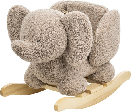 Nattou elefantbamse - gyngehest - gyngehest - 59 x 45 cm - taupe