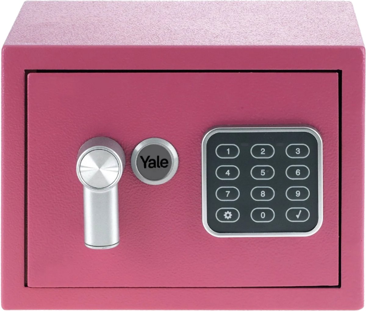 Yale - elektronisk pengeskab - mini - pink - standardbeskyttelse - db2