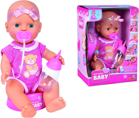 Nyfødt babydukke med tilbehør, 4 stk.