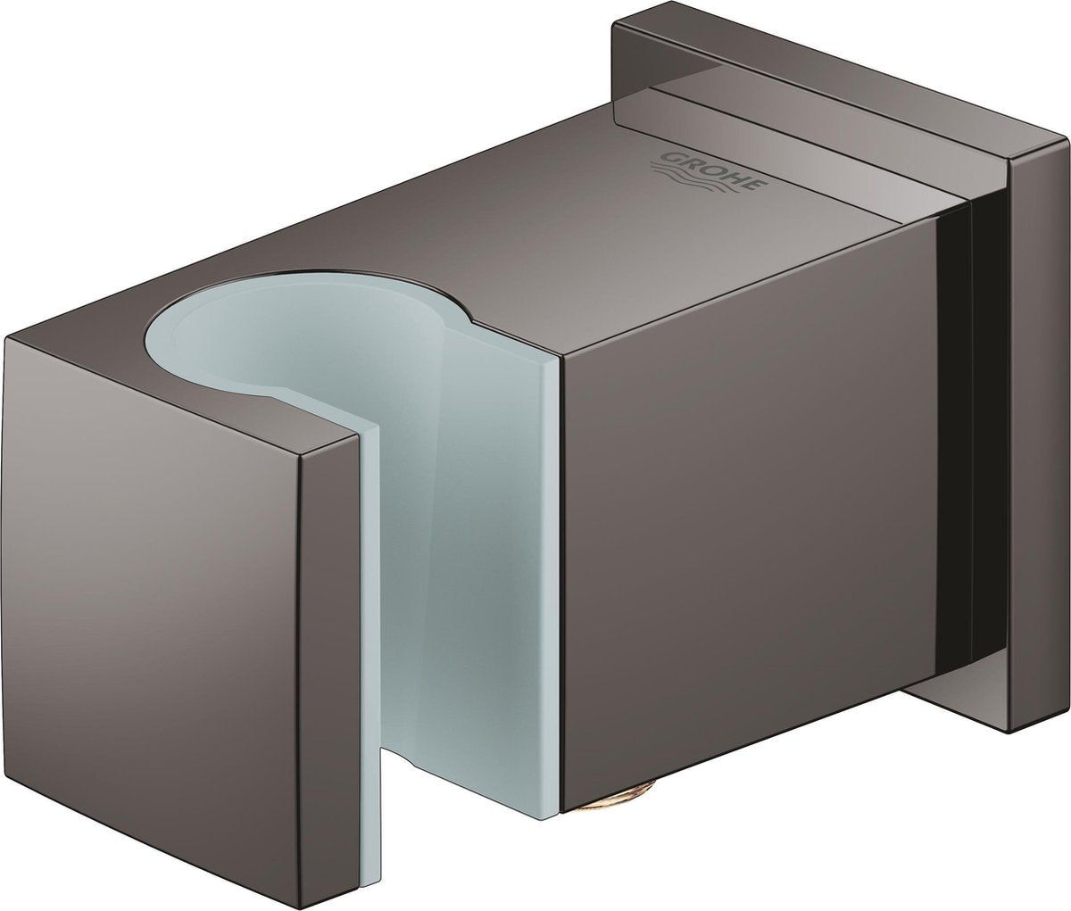 Grohe euphoria cube bruser vægtilslutningsbøjning med vægholder - hård grafit - 26370a00