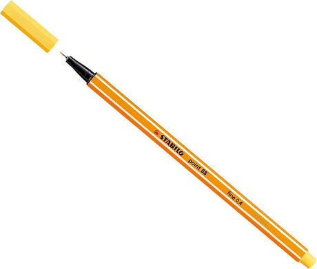 Stabilo point 88 - fineliner 0,4 mm - gul - pr stk
