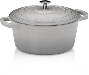 Kela stegepande, støbejern, rund, grå, 24 cm - | calido