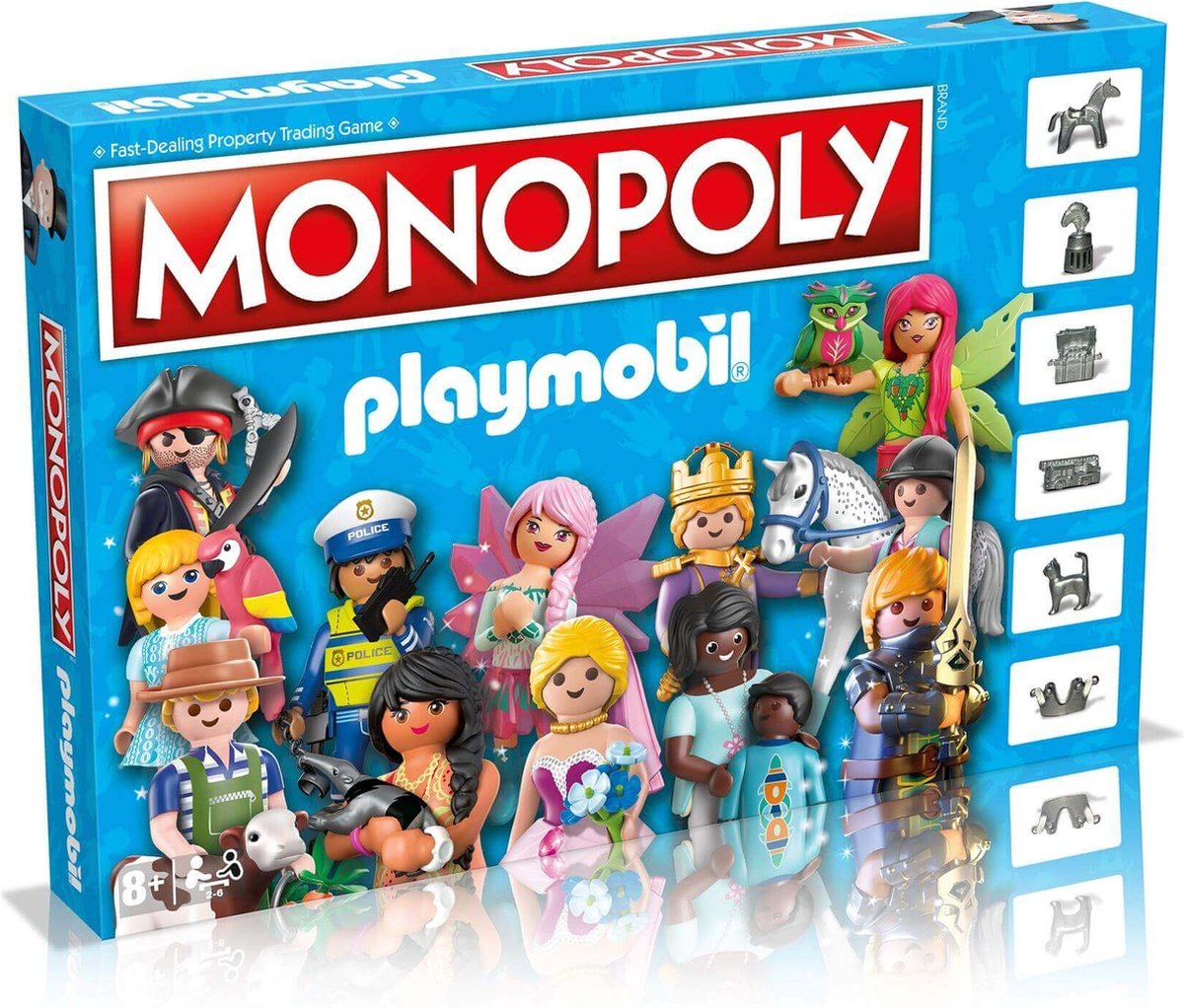 Vindertræk monopol - brætspil - playmobil - engelsk