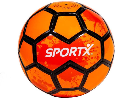 Sportx mini fodbold orange stænk 160-180gr.