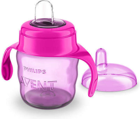 Philips avent avent en kop med mundstykke 6m + 200 ml - pink pink