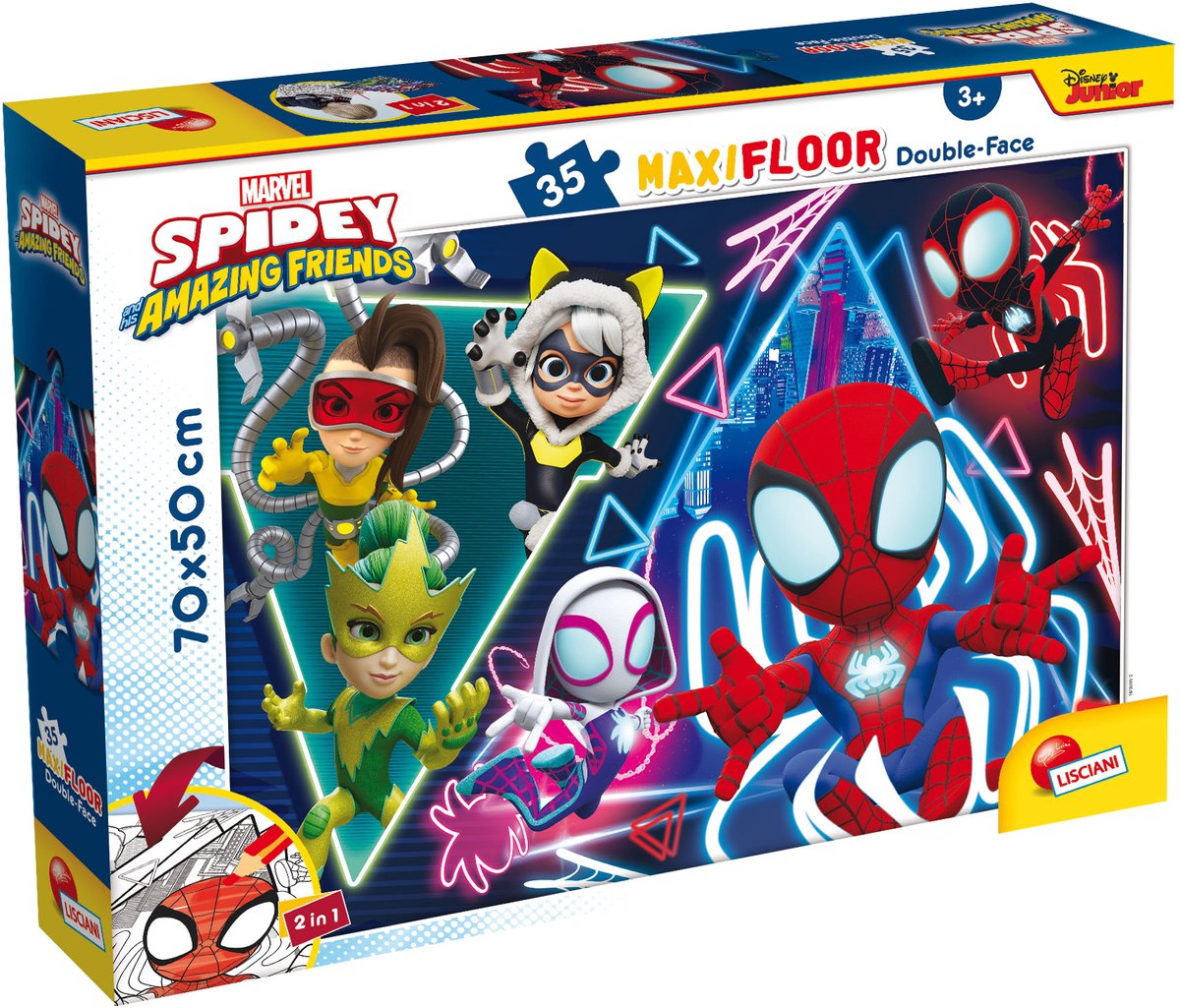 Lisciani marvel puslespil df maxi floor 35 spidey